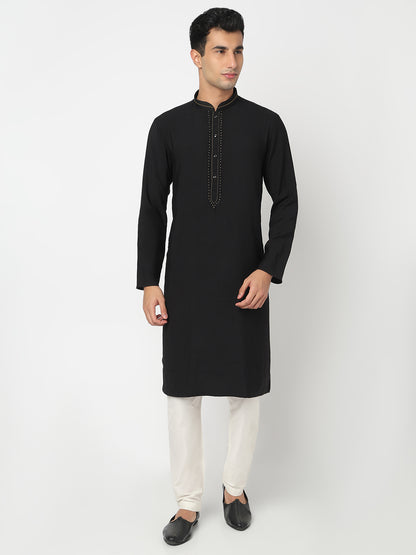 Solid Straight Kurta and Pant Set