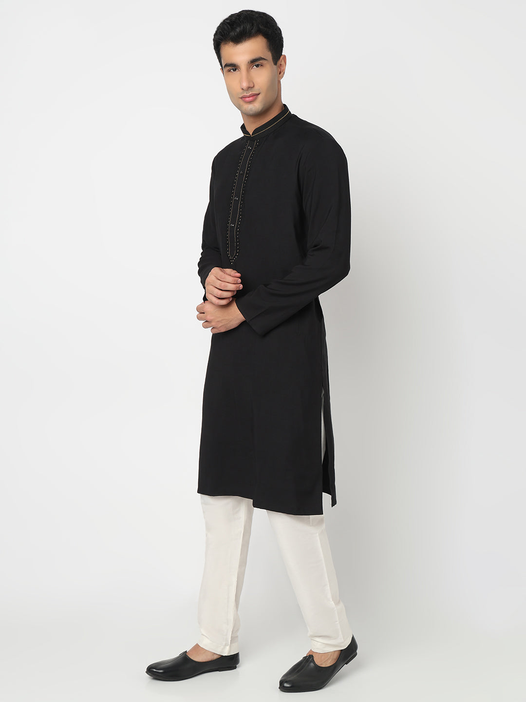 Solid Straight Kurta and Pant Set