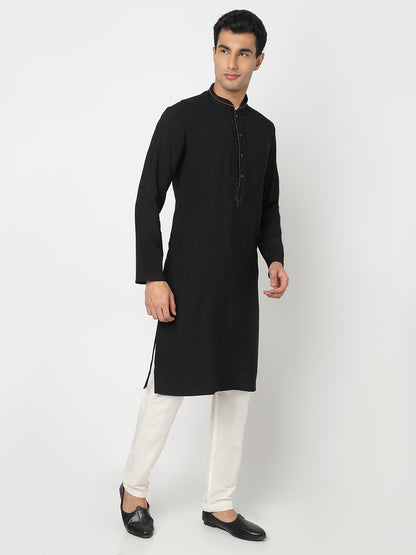 Solid Straight Kurta and Pant Set