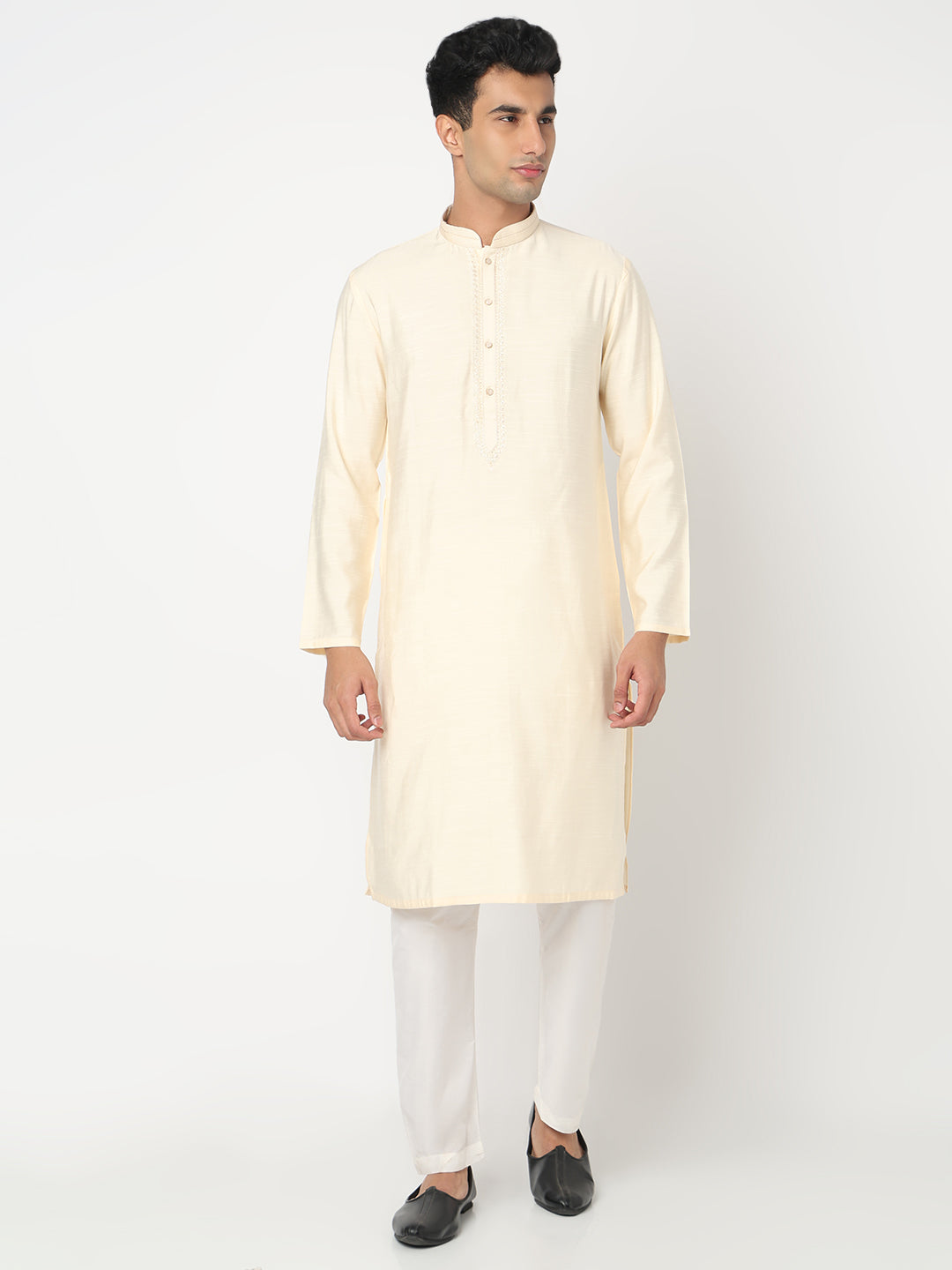 Solid Straight Kurta and Pant Set