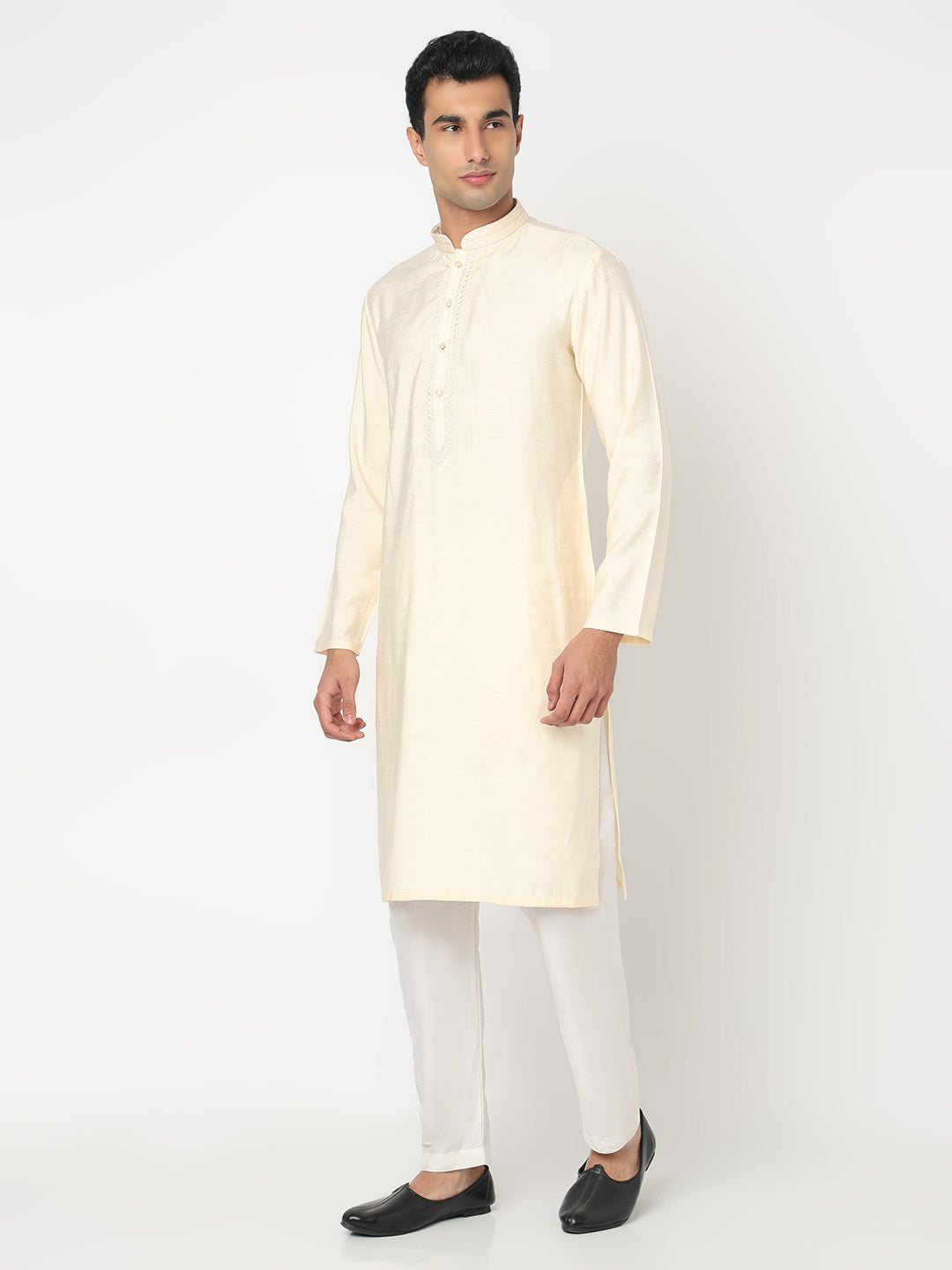 Solid Straight Kurta and Pant Set