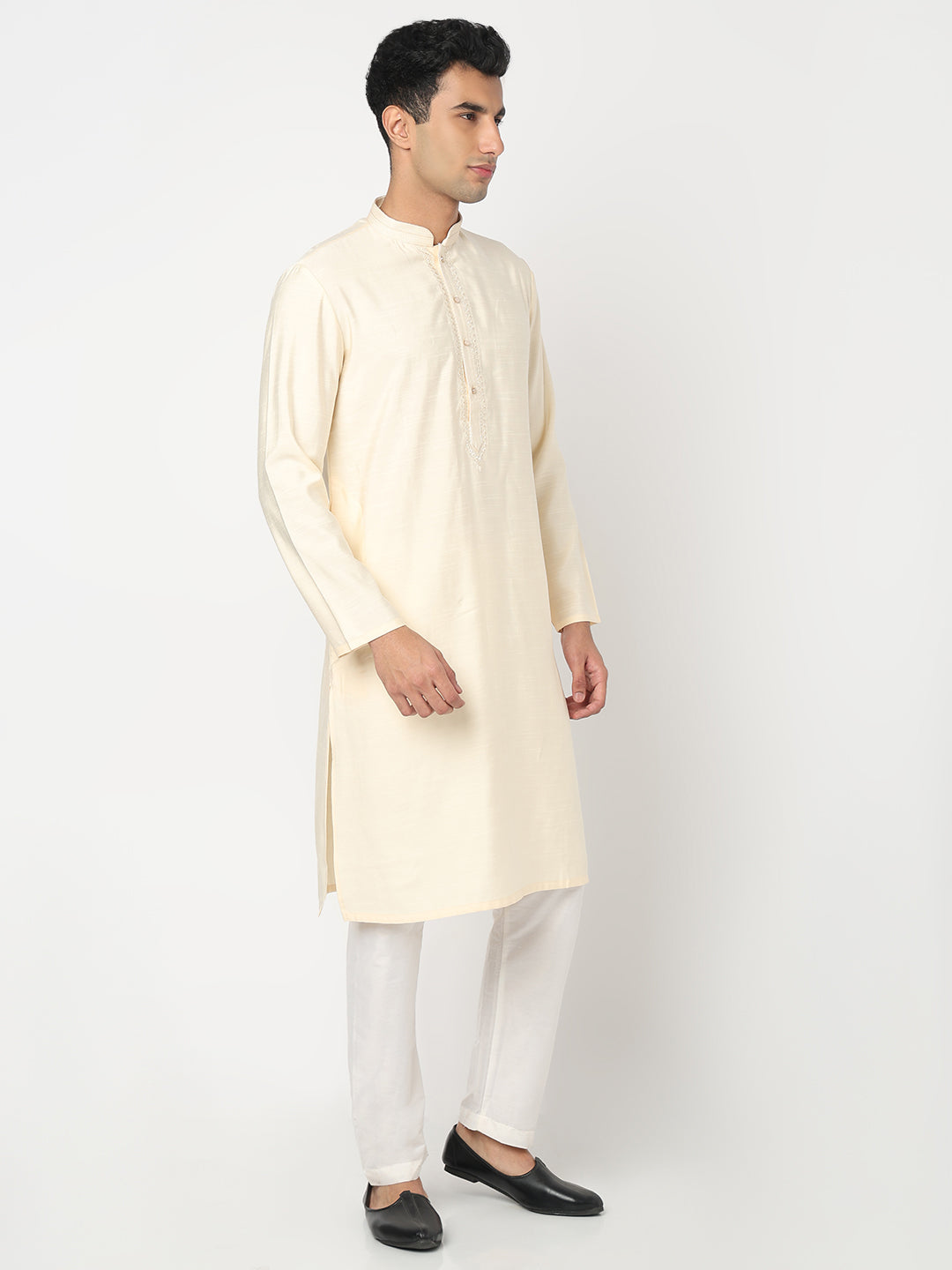 Solid Straight Kurta and Pant Set