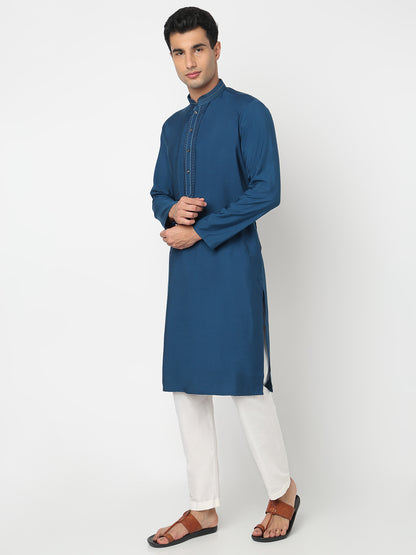 Solid Straight Kurta and Pant Set