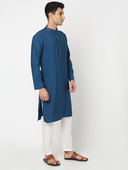 Solid Straight Kurta and Pant Set