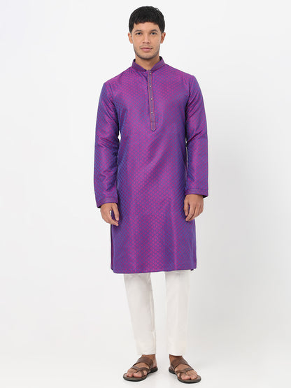 Jacquard Straight Kurta and Pant Set