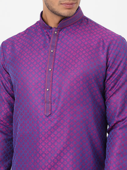 Jacquard Straight Kurta and Pant Set