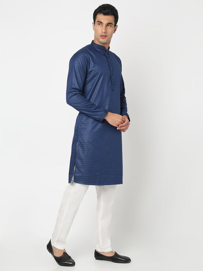 Jacquard Straight Kurta and Pant Set