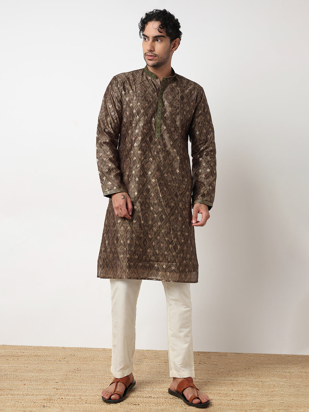 Digital Print Straight Kurta With Pant Set