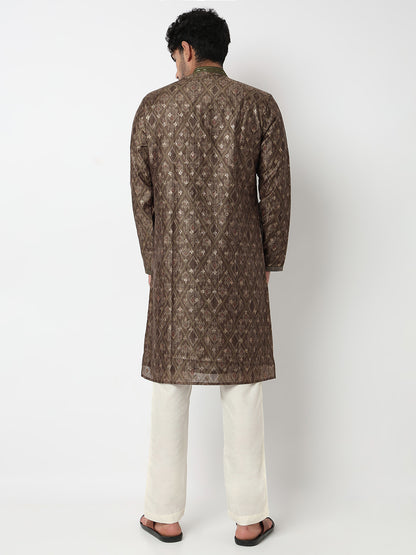 Digital Print Straight Kurta With Pant Set