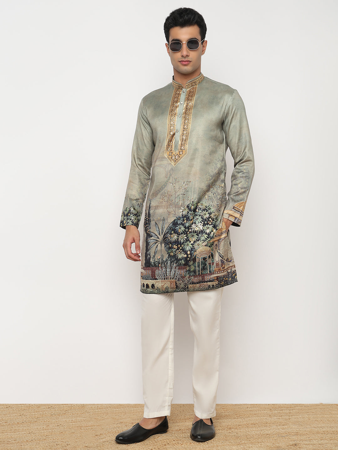 Digital Printed Straight Kurta and Pant Set