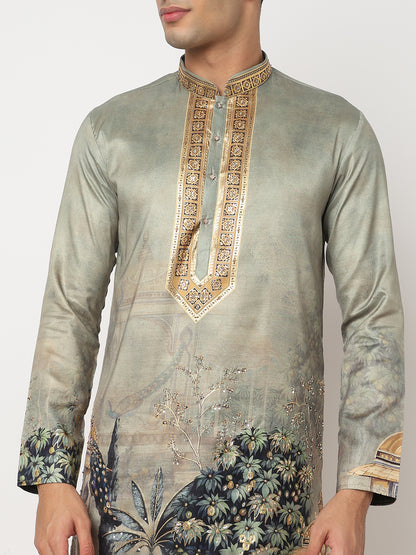 Digital Printed Straight Kurta and Pant Set