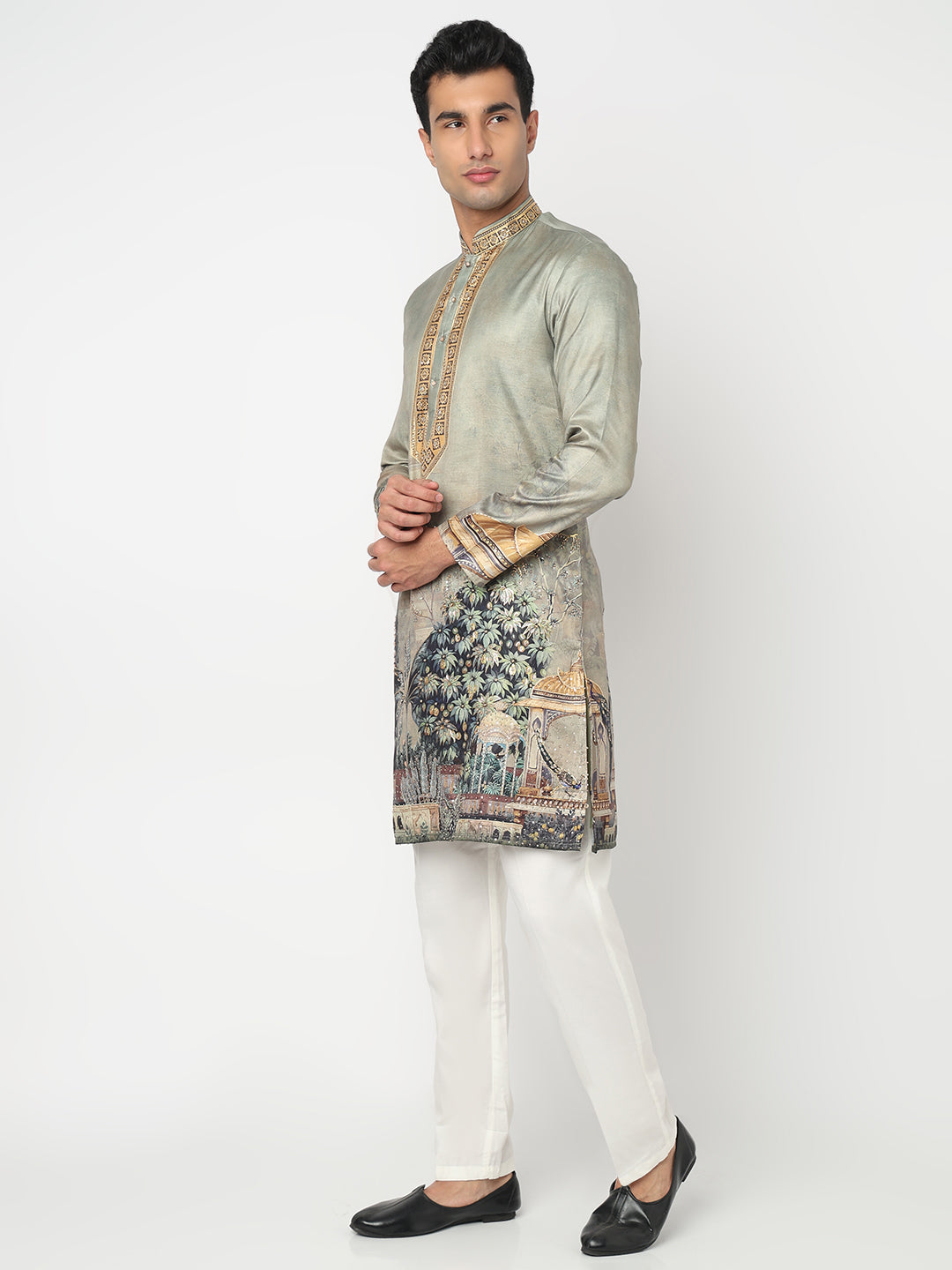 Digital Printed Straight Kurta and Pant Set