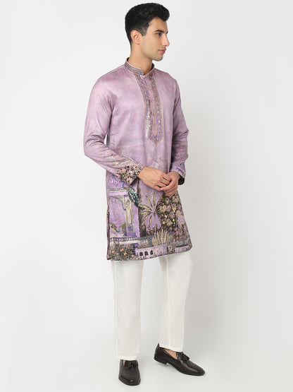 Digital Printed Straight Kurta and Pant Set