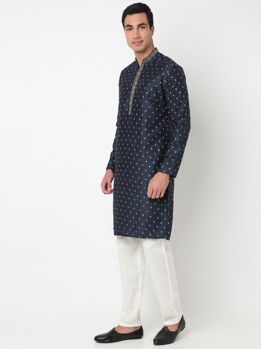Embroidered Straight Kurta and Pant Set