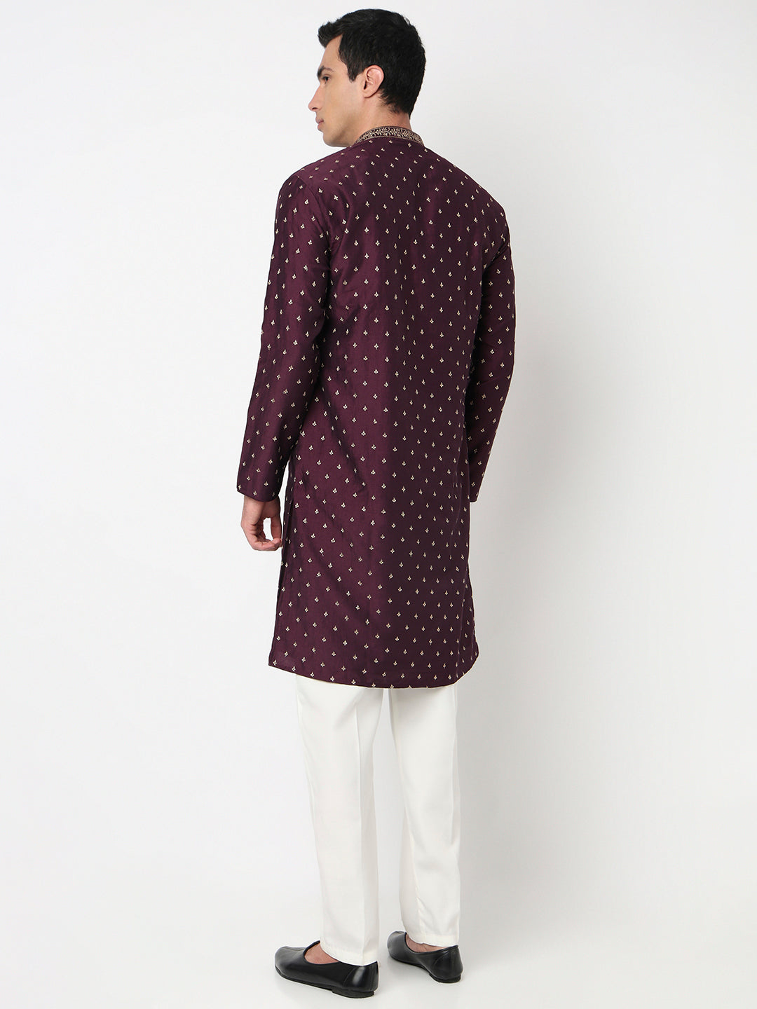 Embroidered Straight Kurta and Pant Set