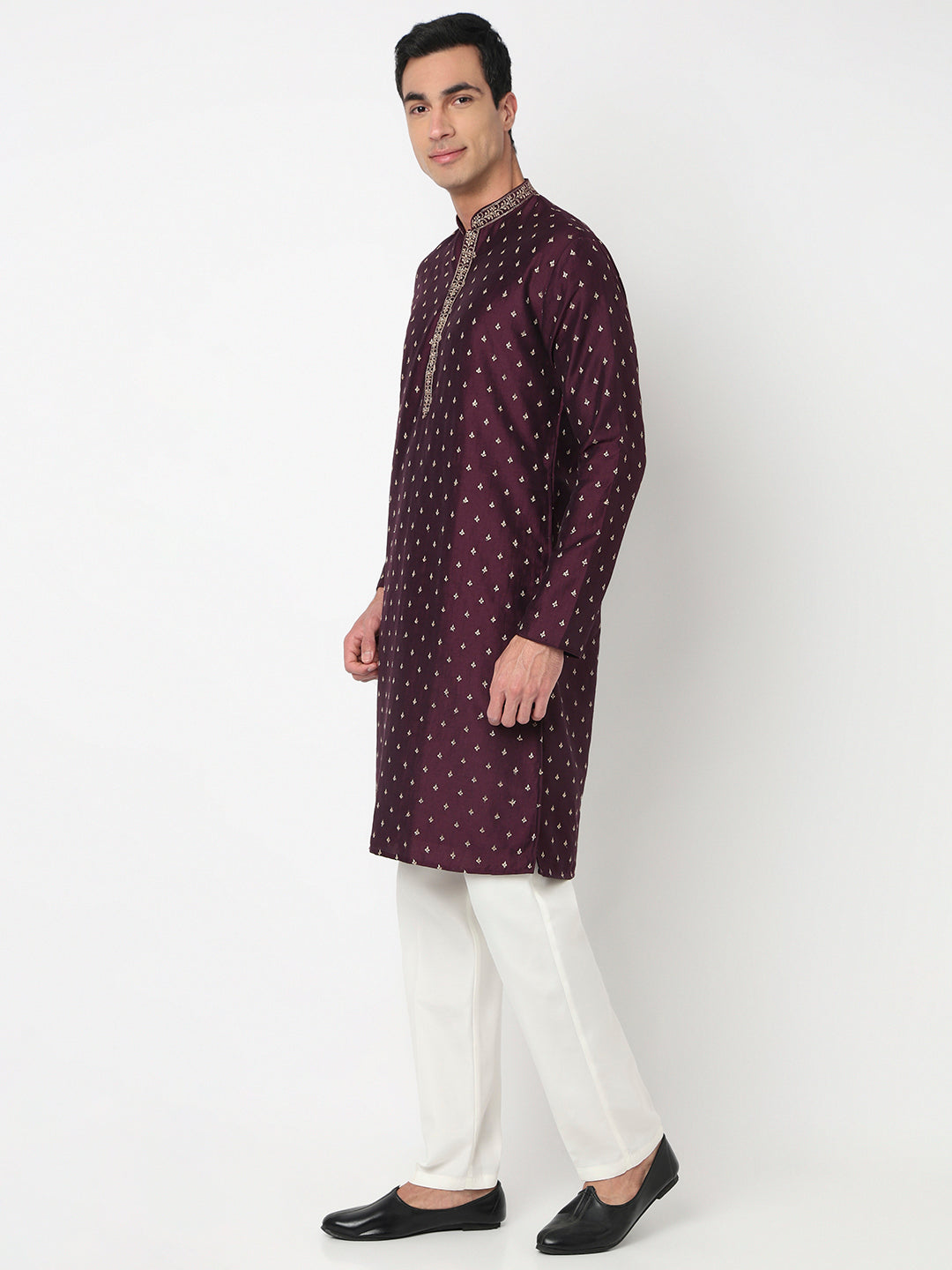 Embroidered Straight Kurta and Pant Set