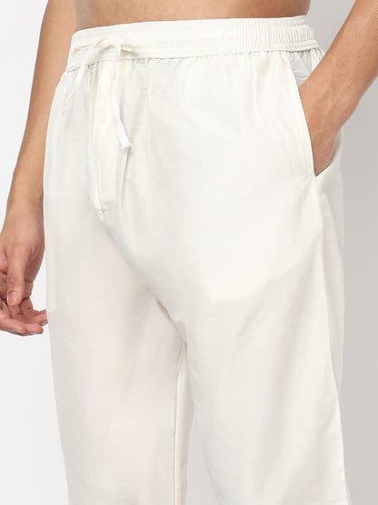 Digital Schiffli Straight Kurta and Pant Set