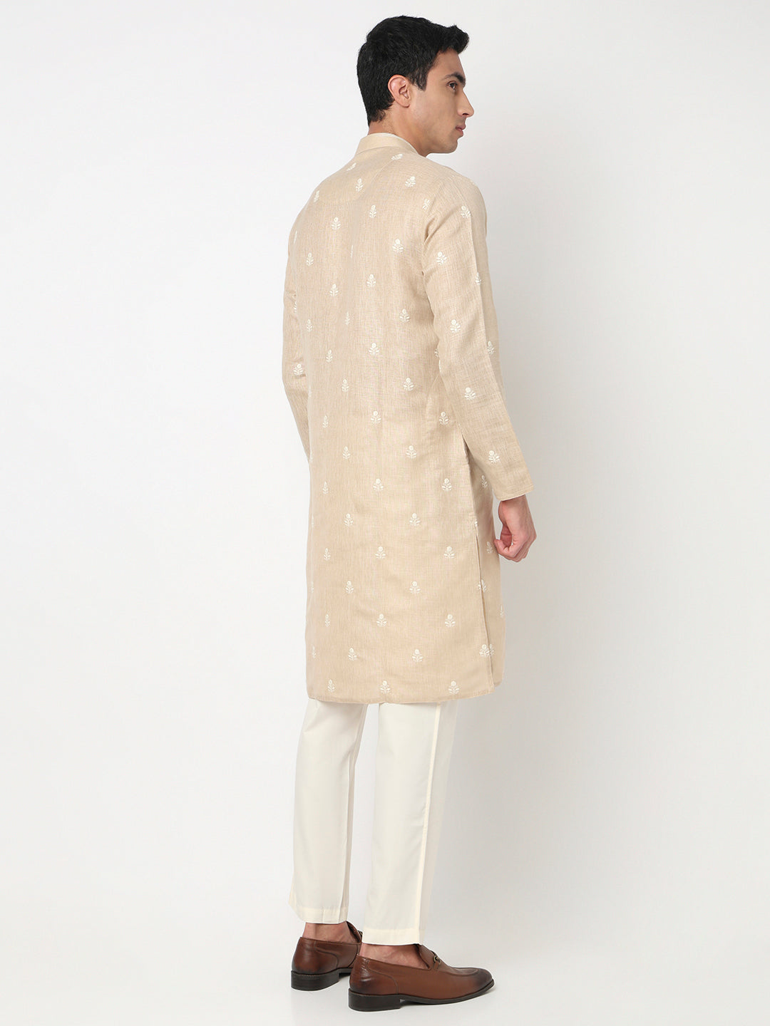 Embroidered Straight Kurta and Pant Set