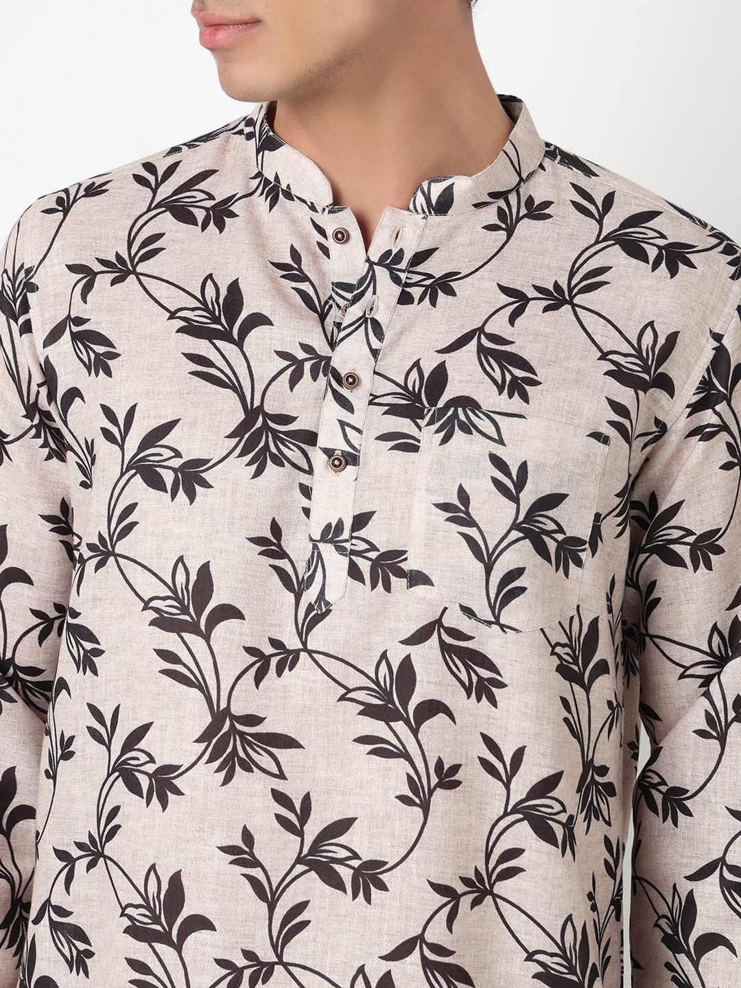Printed Straight Short Kurta