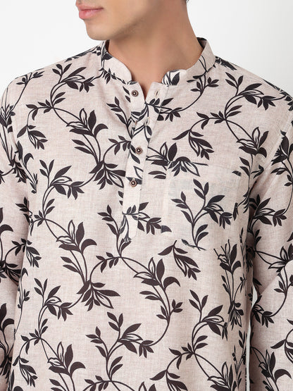 Printed Straight Short Kurta