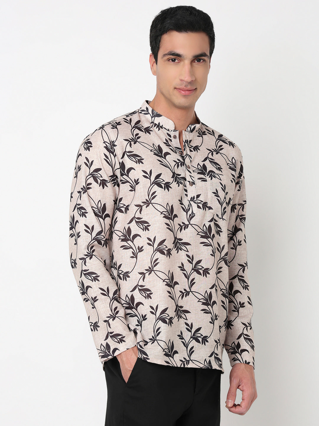 Printed Straight Short Kurta
