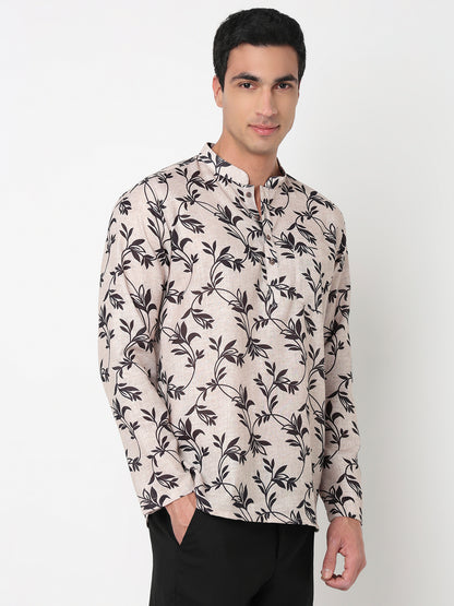 Printed Straight Short Kurta