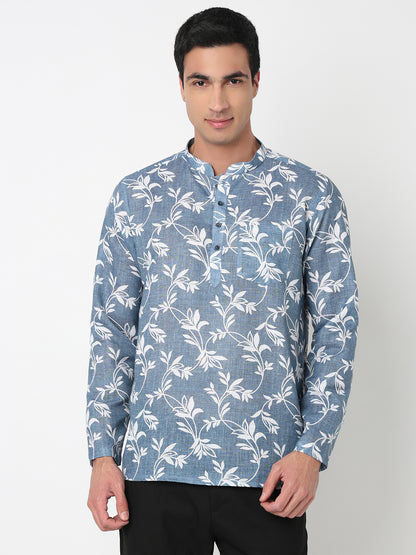 Printed Straight Short Kurta