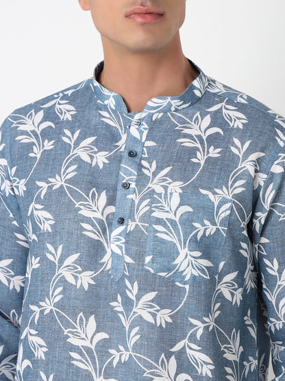 Printed Straight Short Kurta