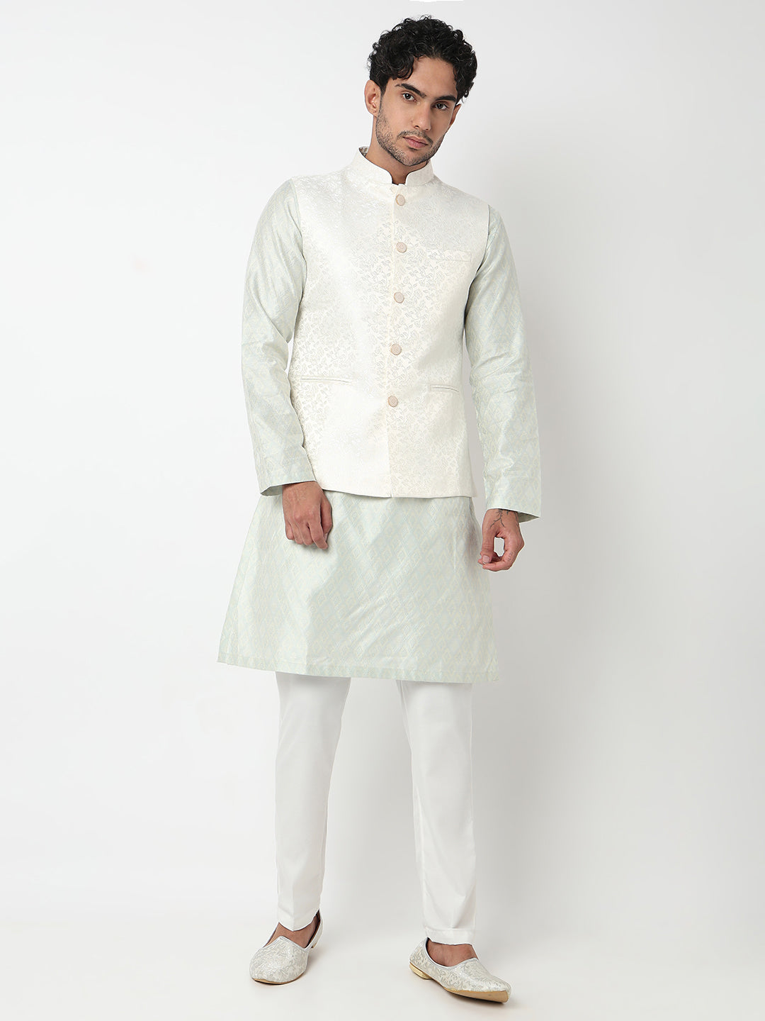 Jacquard Straight Ethnic Jacket