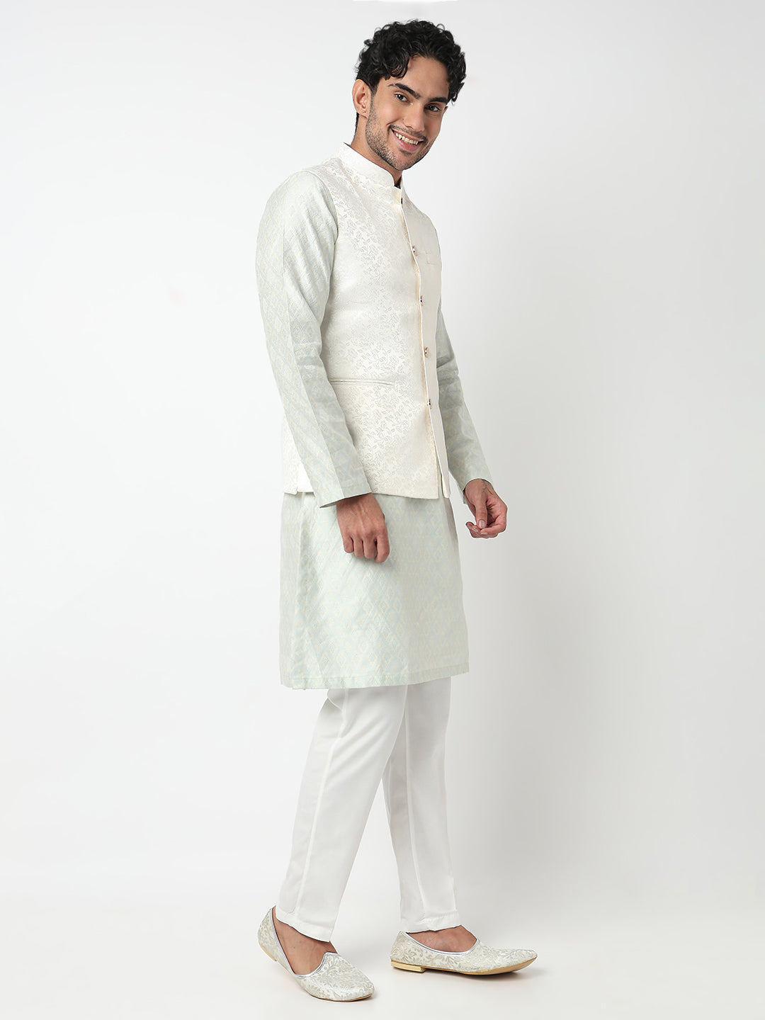 Jacquard Straight Ethnic Jacket