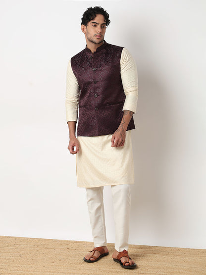 Jacquard Straight Ethnic Jacket