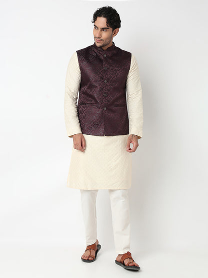 Jacquard Straight Ethnic Jacket