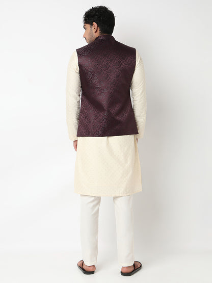 Jacquard Straight Ethnic Jacket