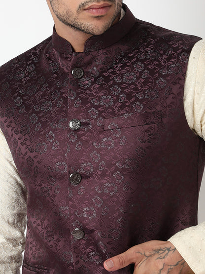Jacquard Straight Ethnic Jacket