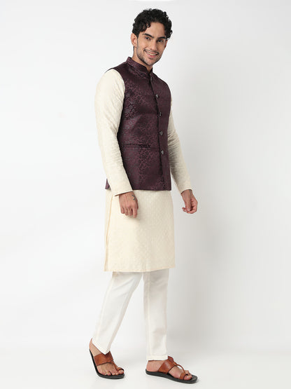 Jacquard Straight Ethnic Jacket