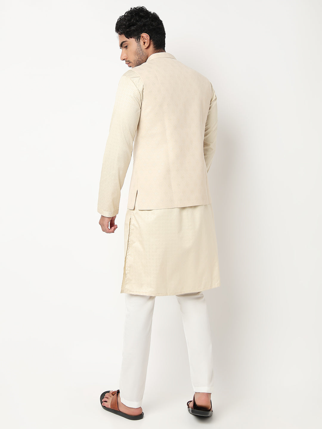 Jacquard Straight Ethnic Jacket