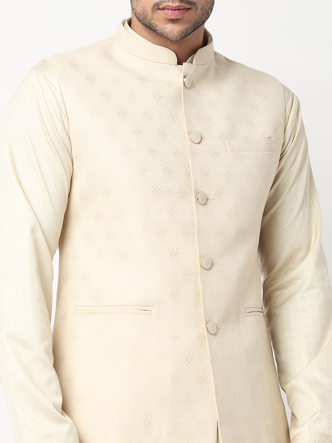 Jacquard Straight Ethnic Jacket