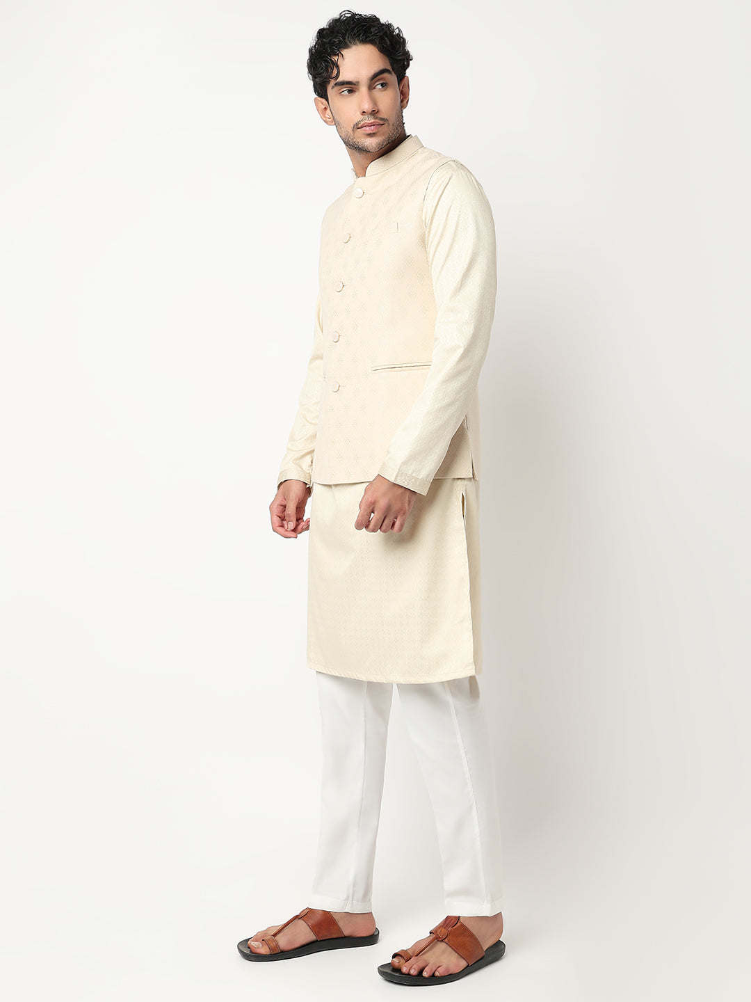 Jacquard Straight Ethnic Jacket