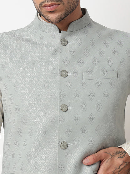 Jacquard Straight Ethnic Jacket