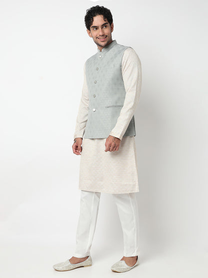 Jacquard Straight Ethnic Jacket