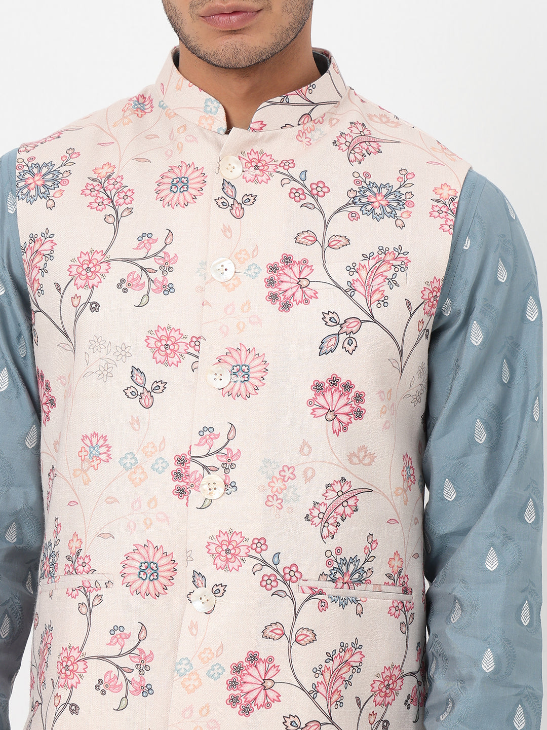 Woven Printed Straight Jacket
