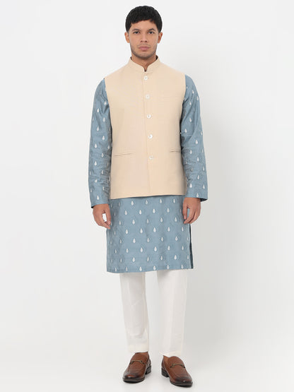 Woven Solid Straight Jacket