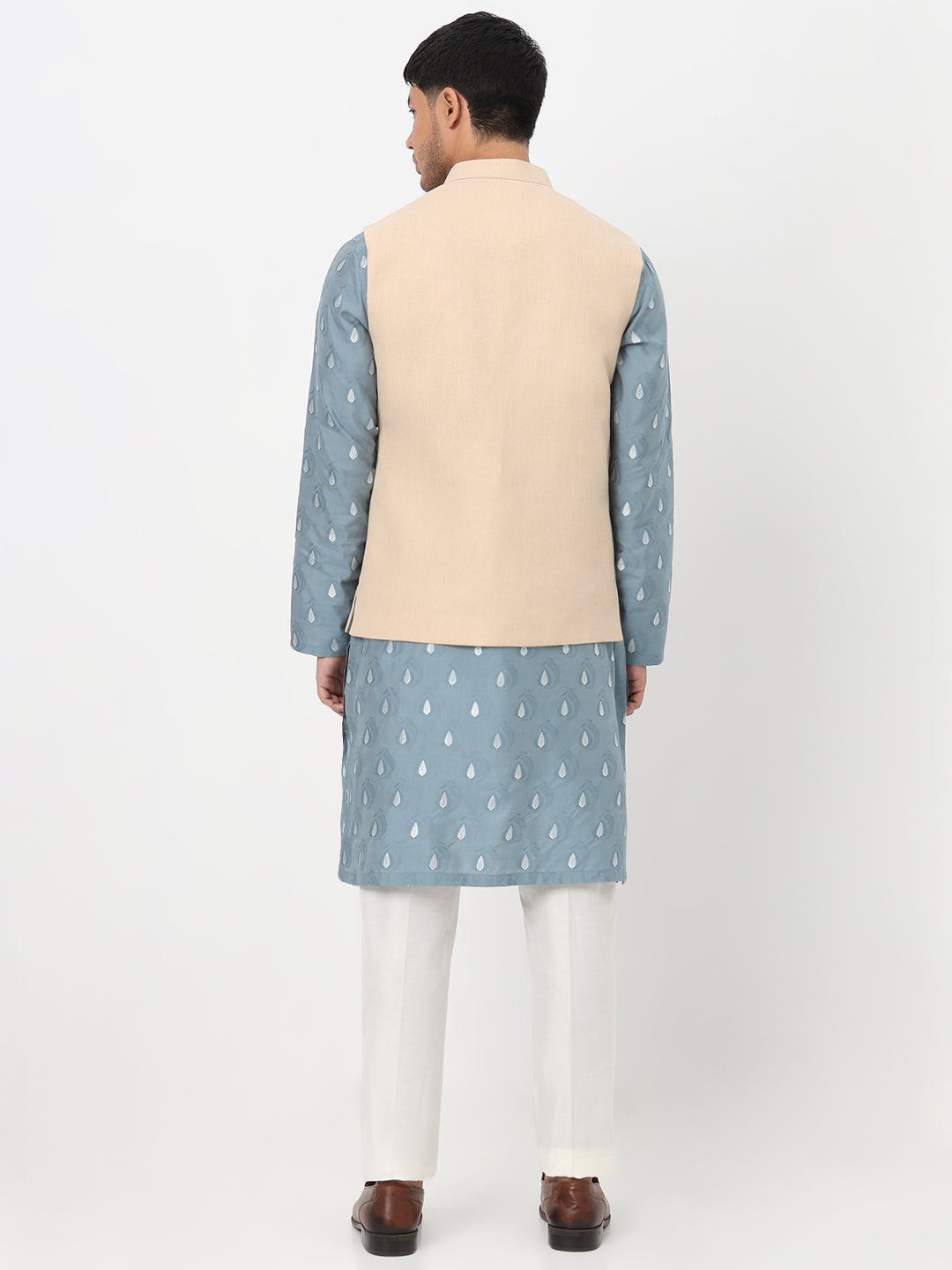 Woven Solid Straight Jacket