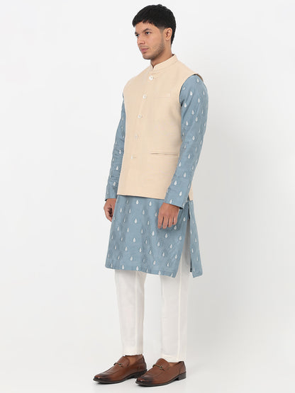 Woven Solid Straight Jacket
