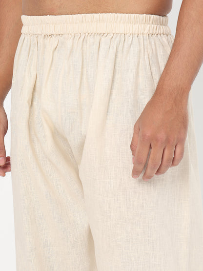 Solid Straight Pathani Set