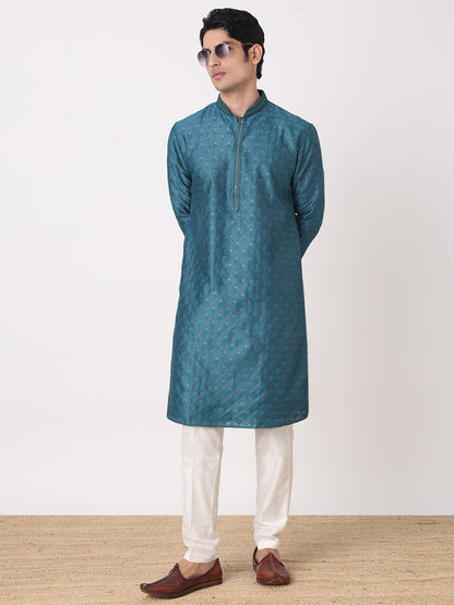 Jaquard Straight Kurta and Pjyama Set