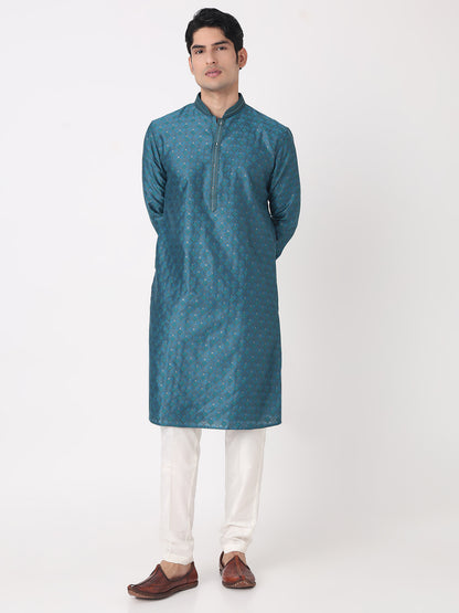 Jaquard Straight Kurta and Pjyama Set