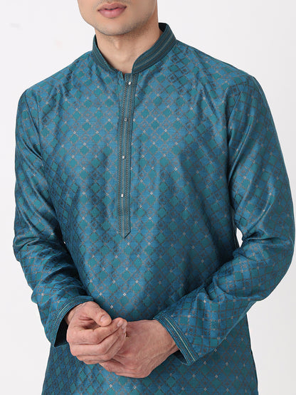 Jaquard Straight Kurta and Pjyama Set