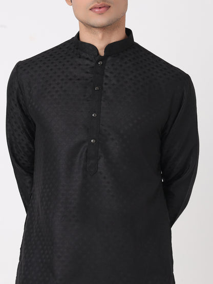 Dobby Straight Kurta and Pjyama Set