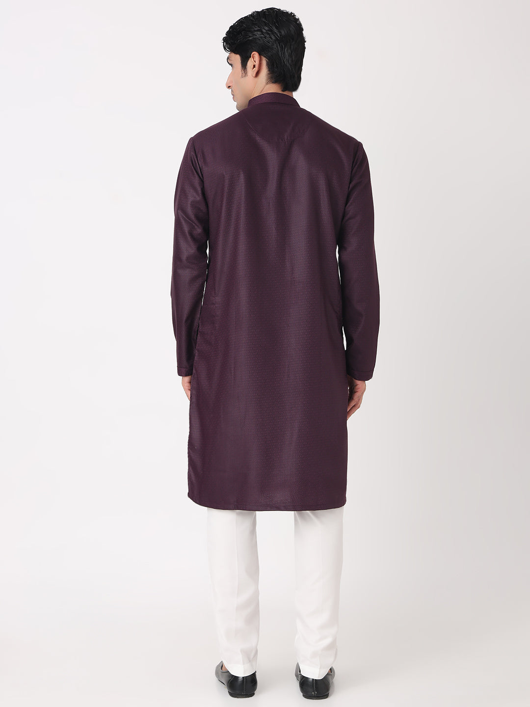 Dobby Straight Kurta and Pjyama Set